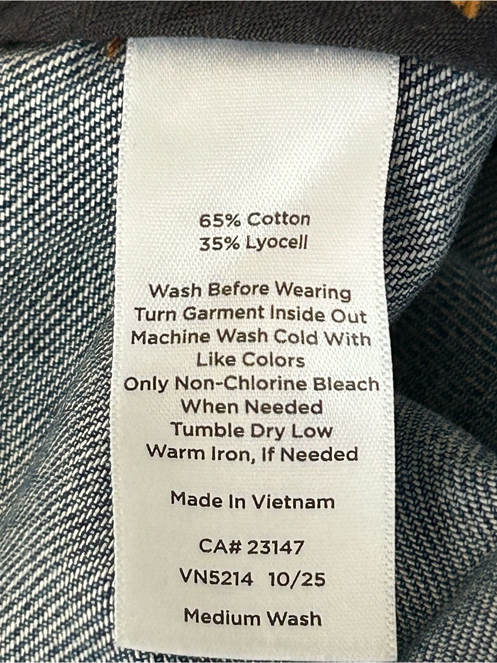 Talbots Short Sleeve Blue Jean Button Up Denim Jacket Women’s Size Large - Picture 7 of 9